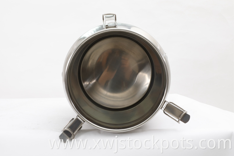 Stainless Steel Milk Bucket With Lid 10
